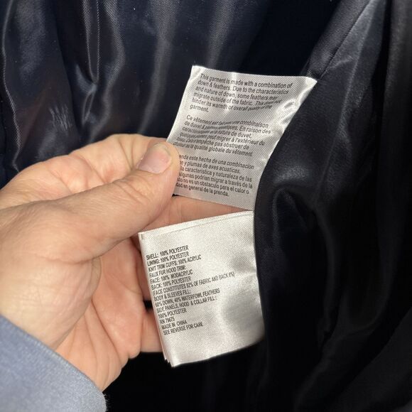 Womens Size XXL Michael Kors Navy Down Filled Long Jacket EUC - Picture 8 of 11